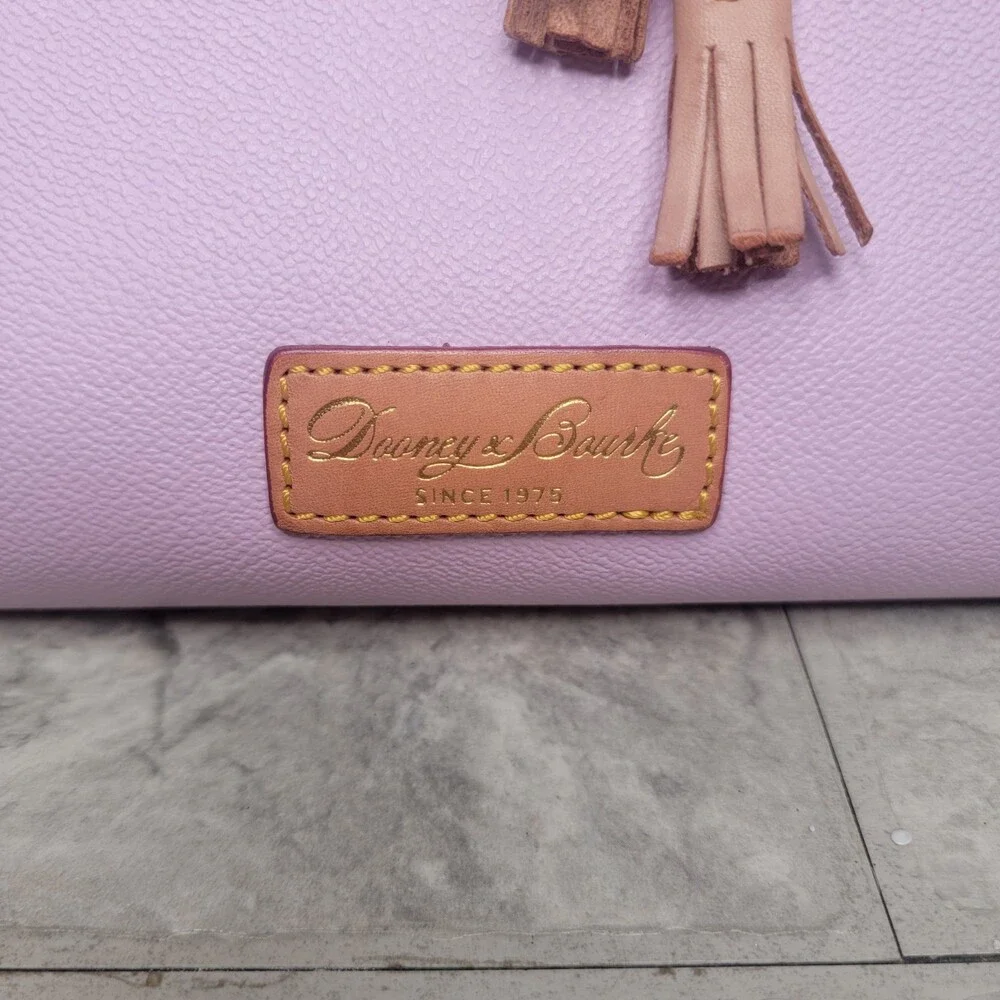 Dooney & Bourke Wakefield Pebbled Leather Tassel Tote Bag in Mauve